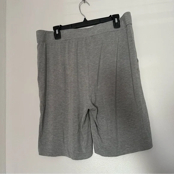 Cozy Earth Bamboo Stretch Knit Pajama Short Heather Grey - Picture 5 of 7